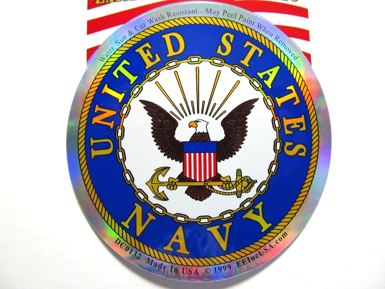 US Navy Logo Decal Window / Bumper Sticker USN "Made in The USA"