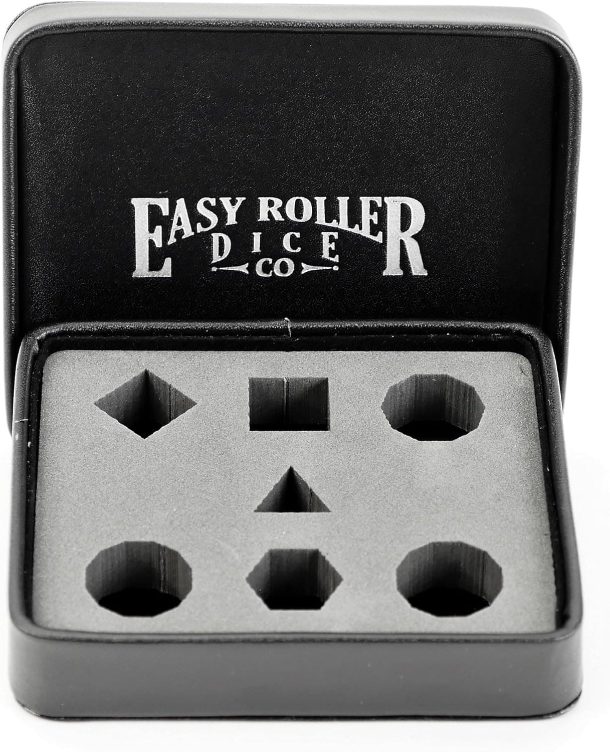 Dice Display and Storage Box – Display Your Favorite 7 Piece Set or Store up to 21 Dice. Leatherette Material with Removable Foam Insert