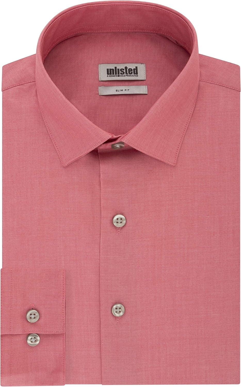 Kenneth Cole Men's Dress Shirt Slim Fit Solid