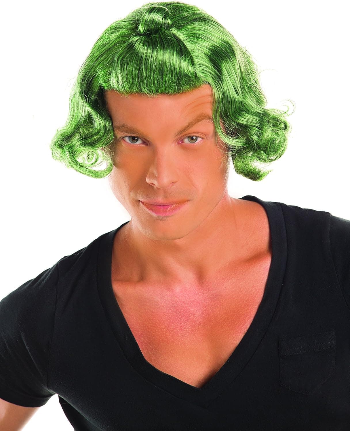Party King Men's Green Candy Man Costume Wig