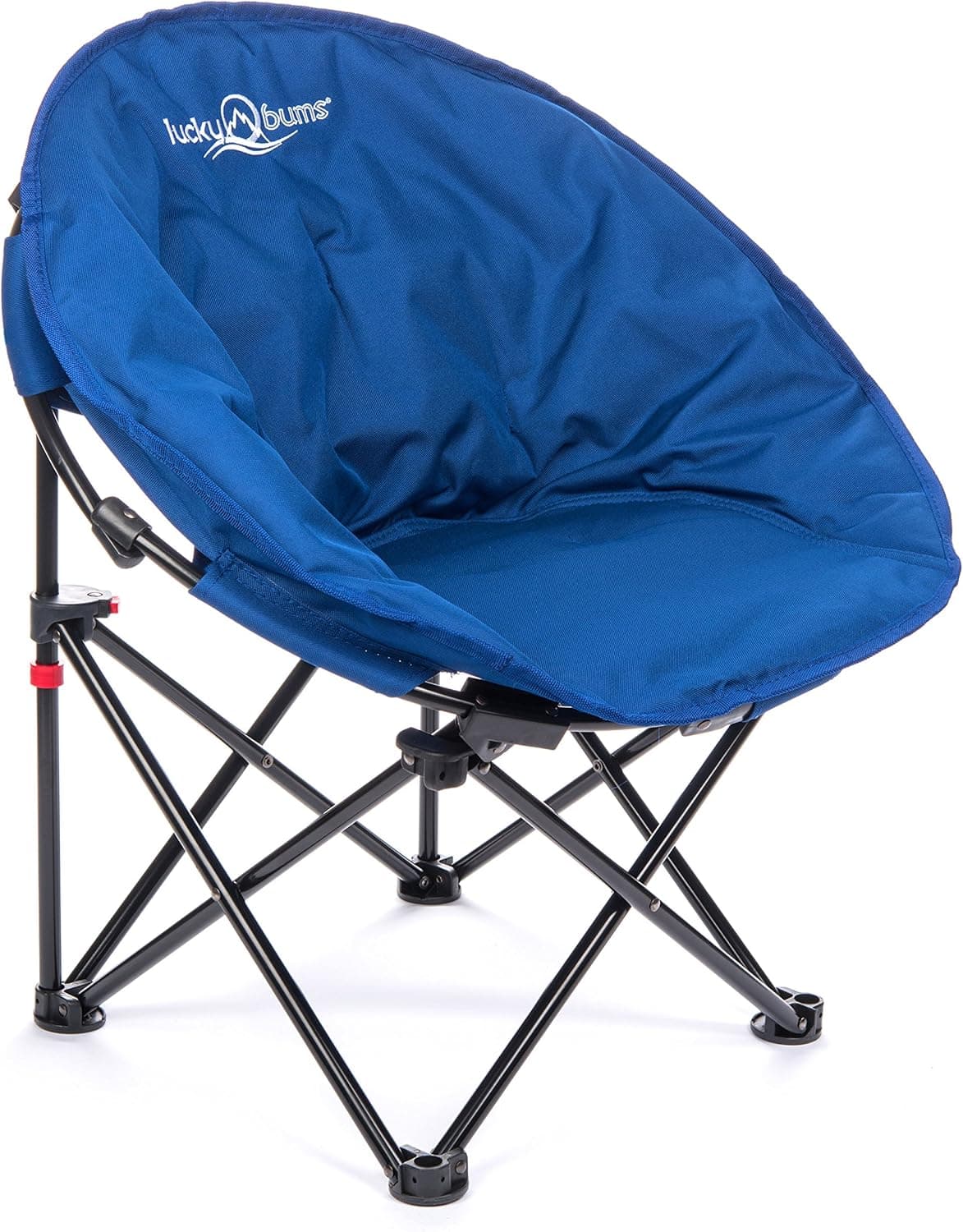 Lucky Bums Moon Camp Adult Indoor Outdoor Comfort Lightweight Durable Chair with Carrying Case