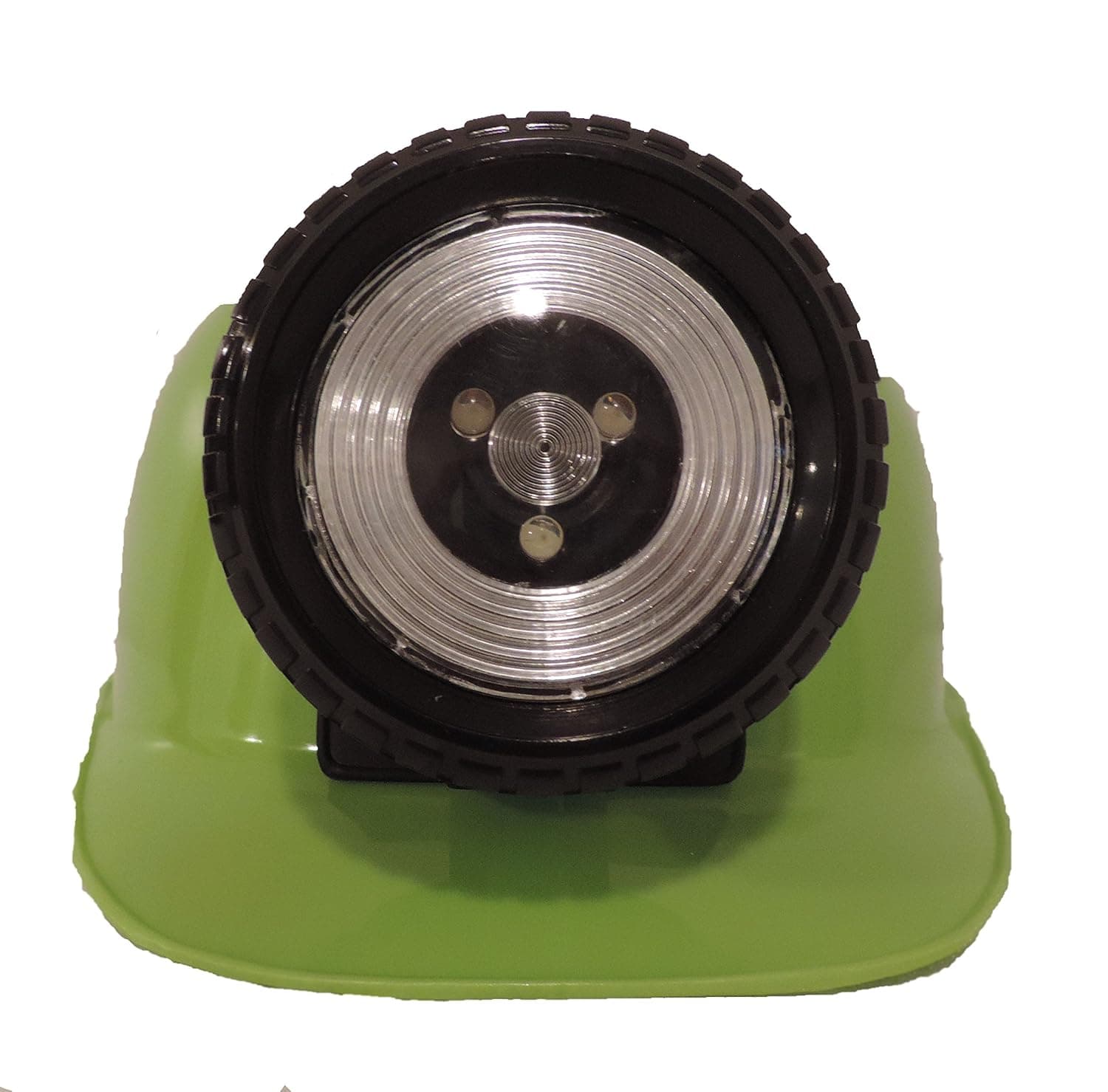 Childrens Construction Lighted Miner Hard Hat Lime Green