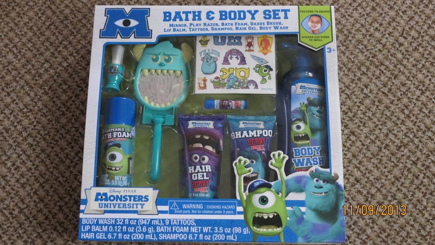 MONSTERS UNIVERSITY BATH & BODY WASH SET