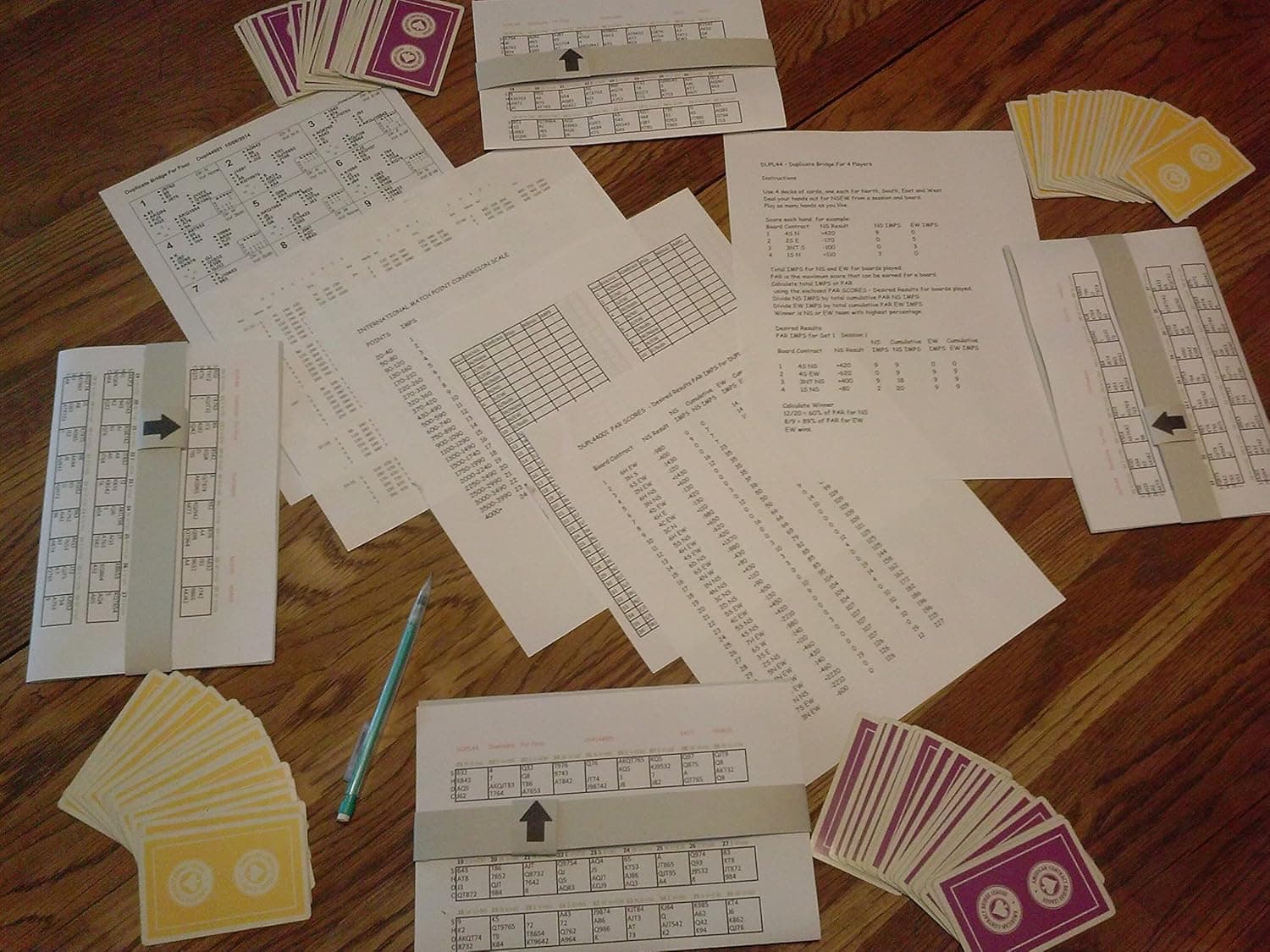 DUPL44 - Duplicate Bridge Card Game for 4 Players
