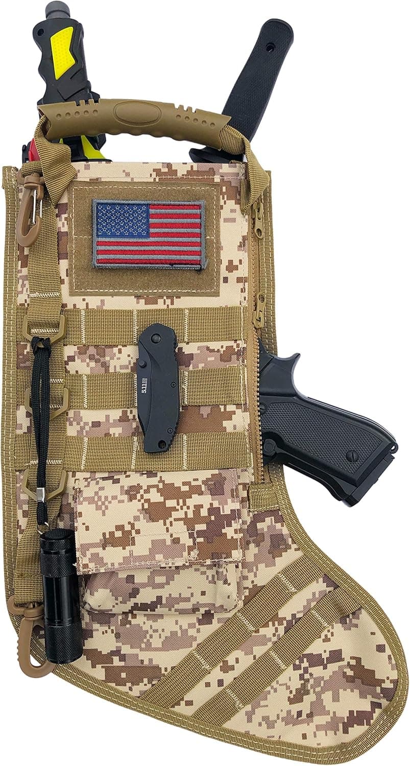Tactical Christmas Stocking with Molle Gear