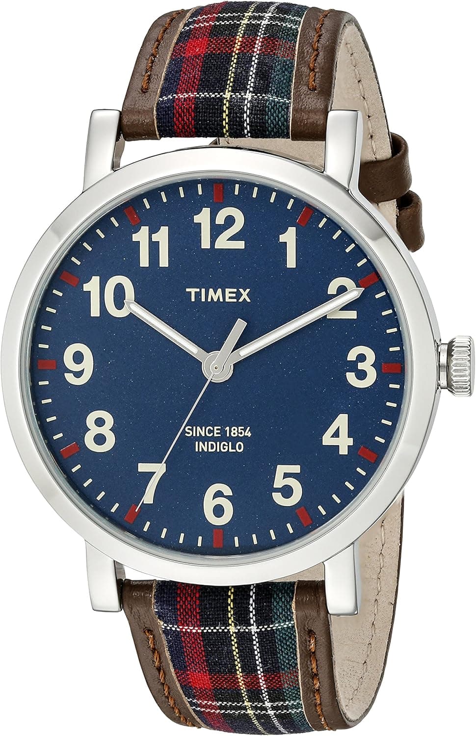Timex Unisex TW2P69500AB Heritage Collection Watch with Plaid Band
