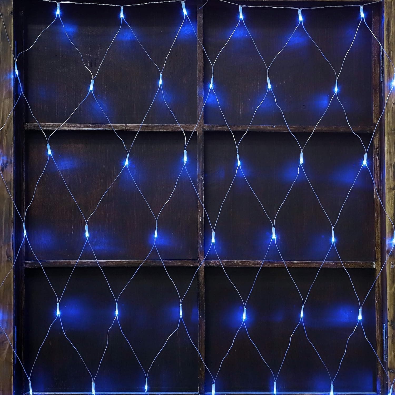 woohaha LED Net Mesh Fairy String Decorative Lights 192 LEDs 9.8ft x 6.6ft with 30V Safe Voltage for Christmas Outdoor Wedding Garden Decorations (192LED, Blue)…