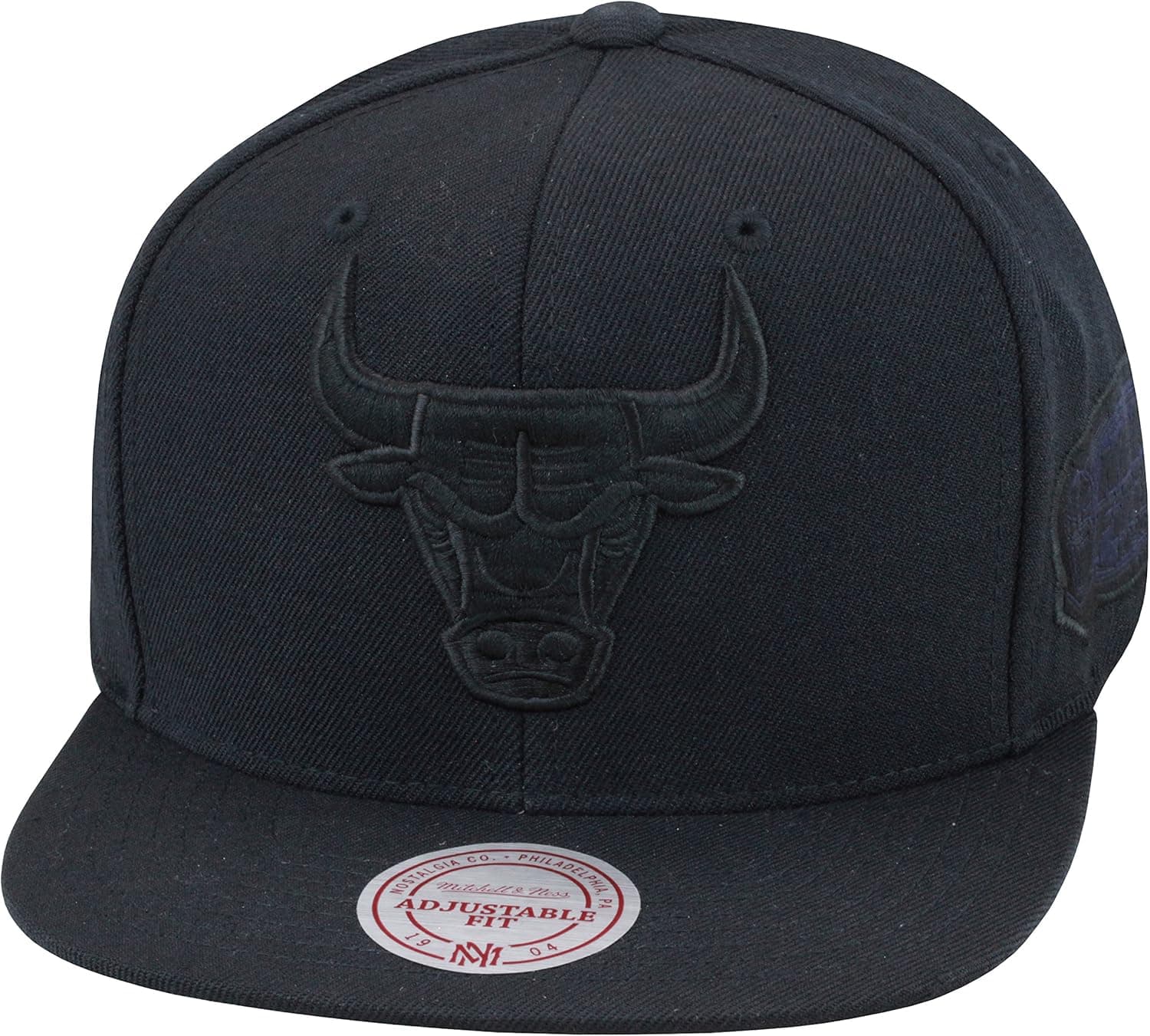 Mitchell & Ness Chicago Bulls Snapback Hat All Black/1998 NBA Finals Patch
