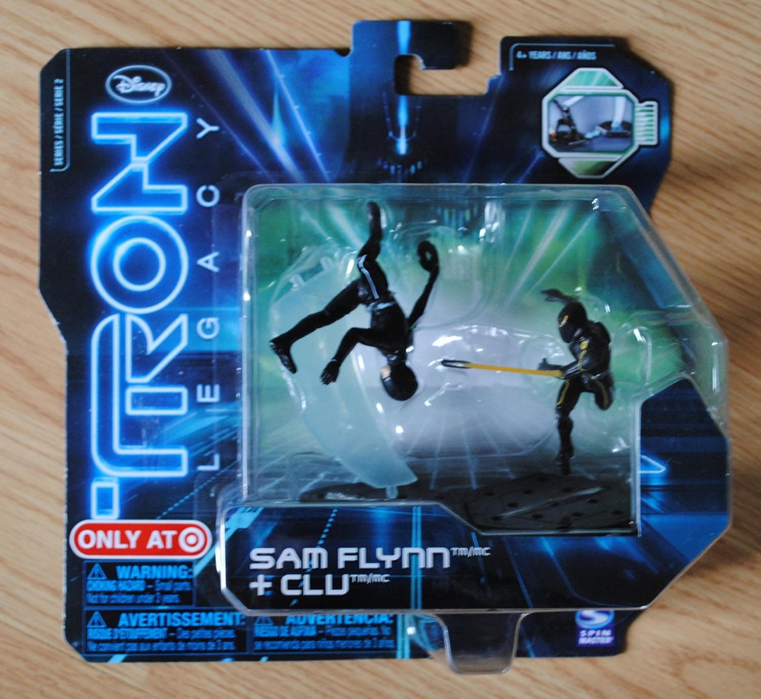 DISNEY TRON LEGACY 2 ACTION FIGURE PACK SAM FLYNN & CLU