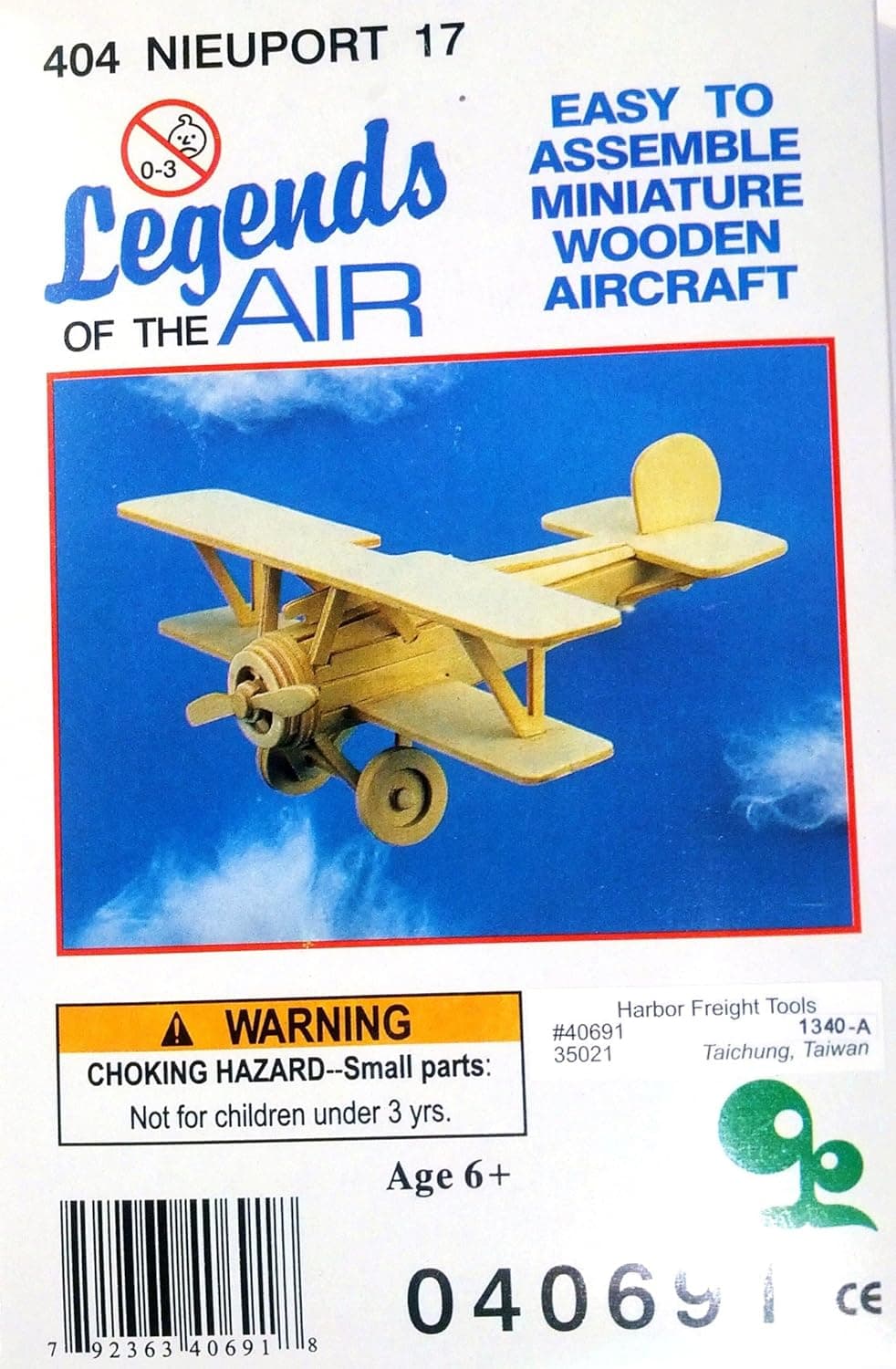 Legends of the Air Easy to Assemble Miniature Wooden Aircraft 404 Nieuport 17