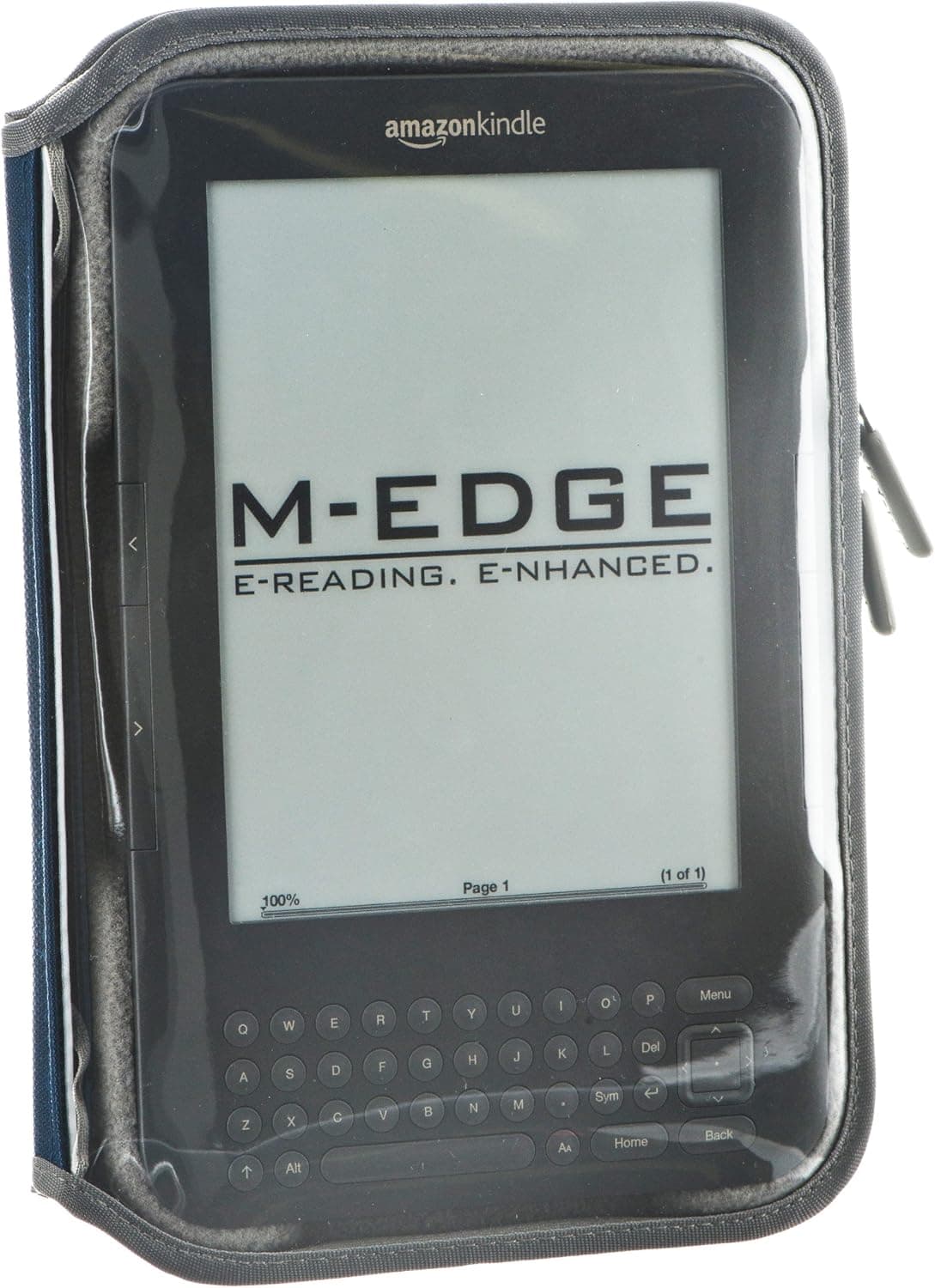 M-Edge Leisure Kindle Jacket, Navy Blue (Fits Kindle Keyboard)