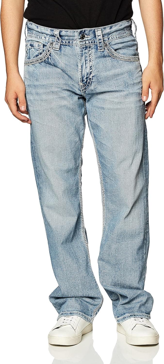 Silver Jeans Co. Men's Gordie Loose Fit Straight Leg Jeans