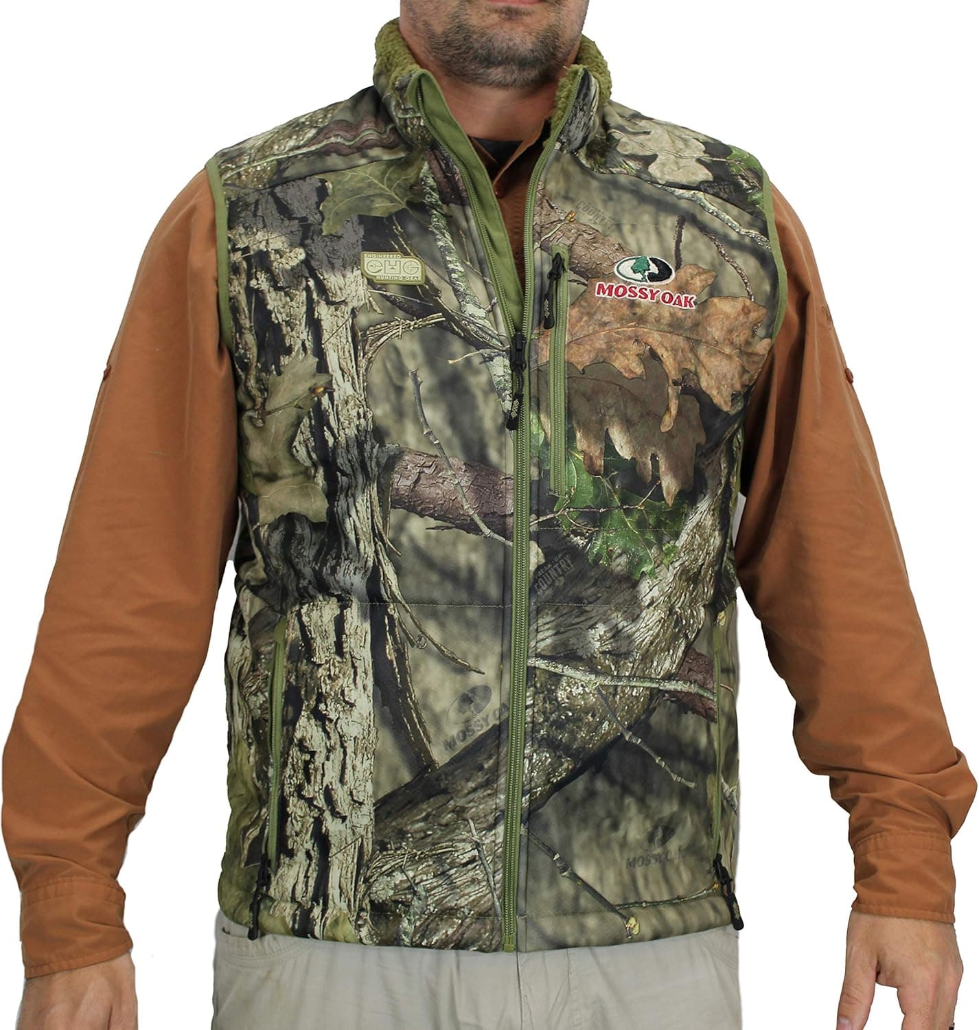 EHG Elite Blackburn Berber Fleece Lined Camo Hunting Vest
