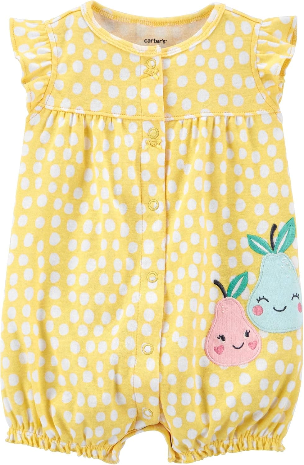 Carter's Baby Girls' Print Romper (Baby) - Yellow - 6 Months