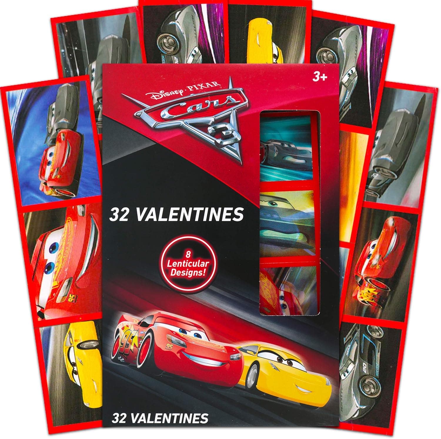 Cars Disney 3 School Sharing 32 Valentines Cards