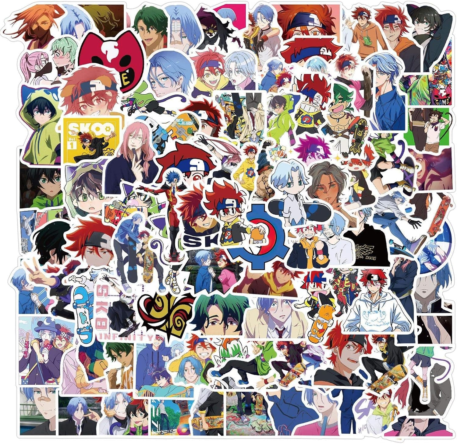 Sk8 The Infinity Stickers, 100PCS