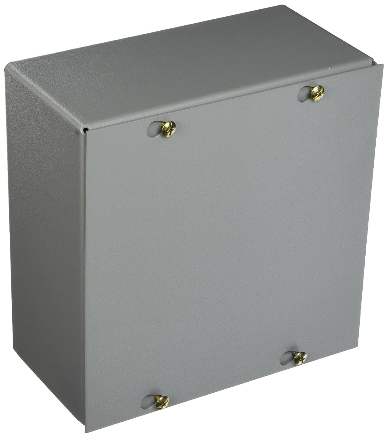 Wiegmann SC080804NK SC-Series NEMA 1 Screw Cover Wallmount Pull Box, No Knockouts, Painted Steel, 8" x 8" x 4"