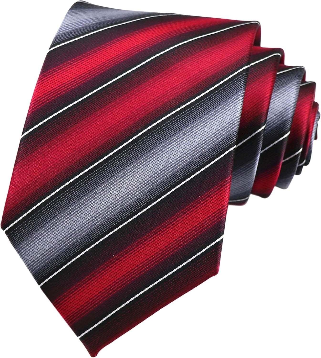 Elfeves Men's Modern Striped Patterned Formal Ties College Daily Woven Neckties