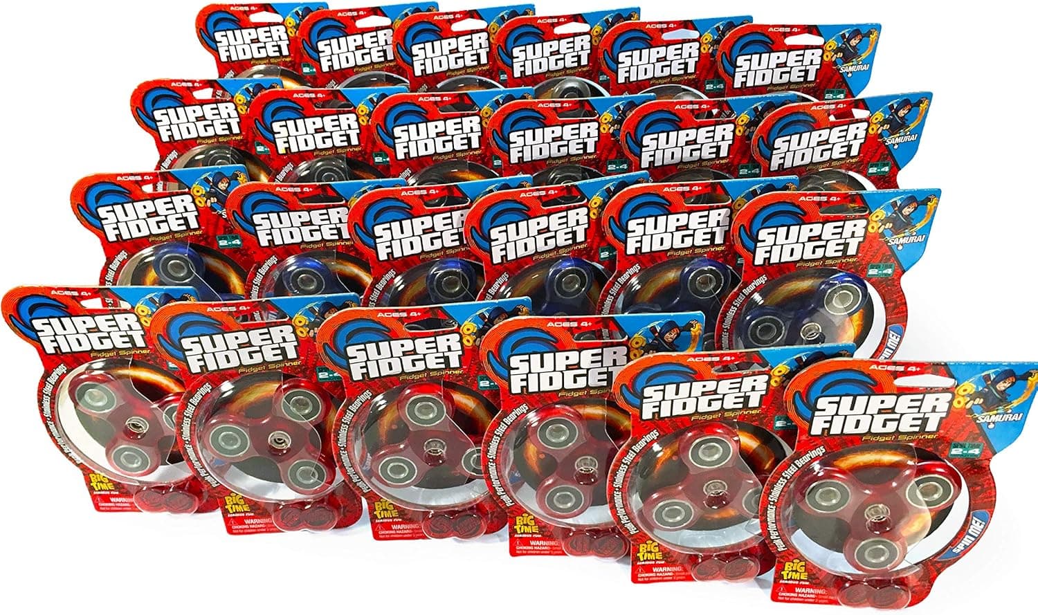 Super Fidget Samurai Fidget Spinner (24 pack)