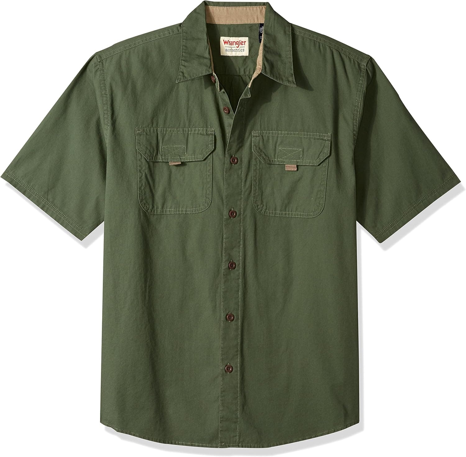 Wrangler Authentics Men's Short Sleeve Canvas Shirt