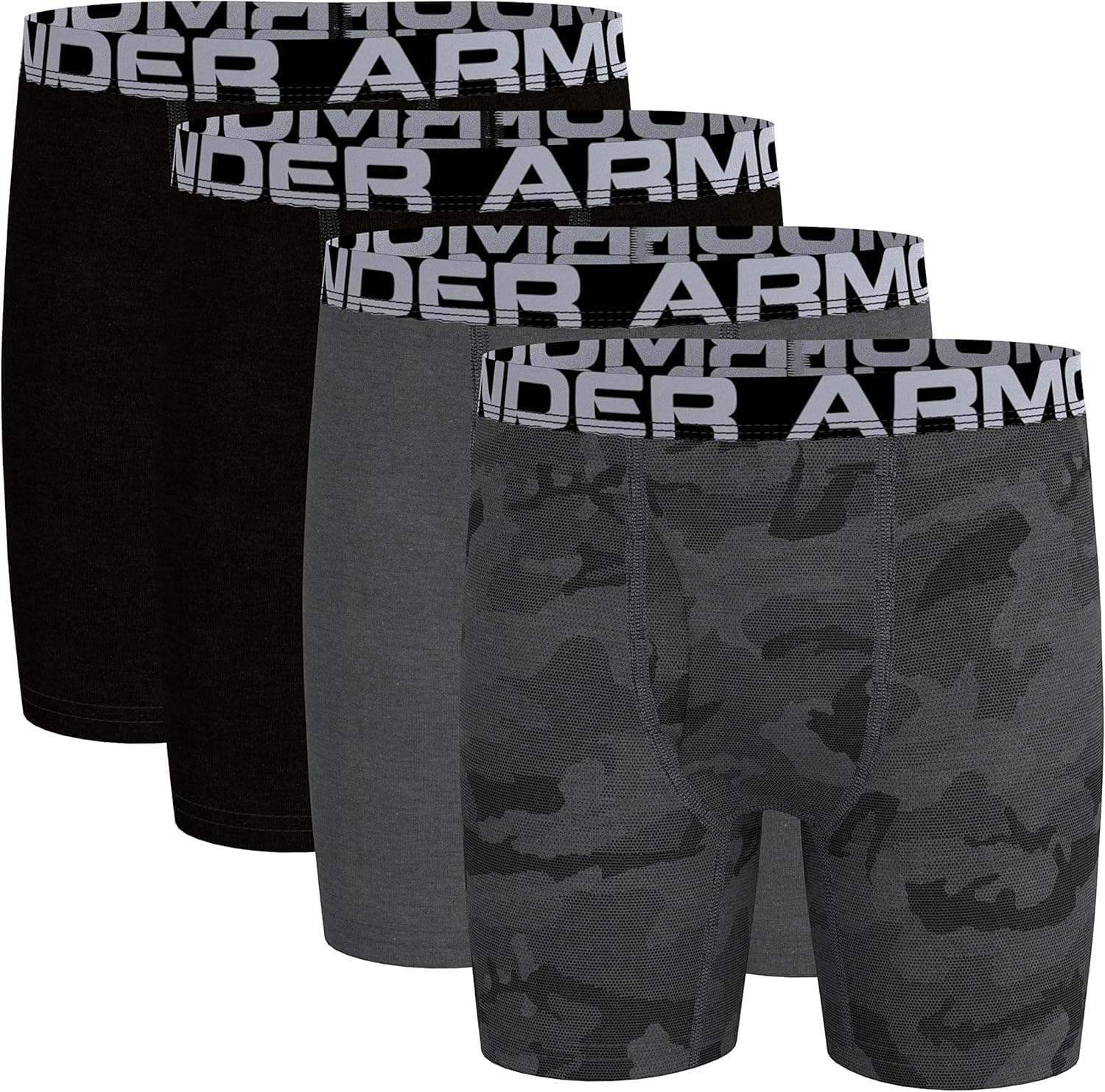 Under Armour boys Charged Stretch Boxer Jock, Lightweight & Smooth Stretch Fit