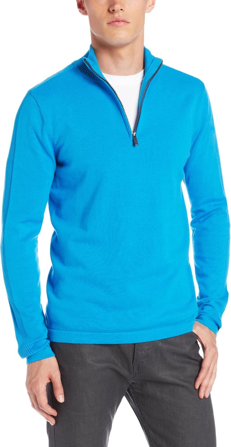 Calvin Klein Jeans Men's Long Sleeve Half Zip Sweater
