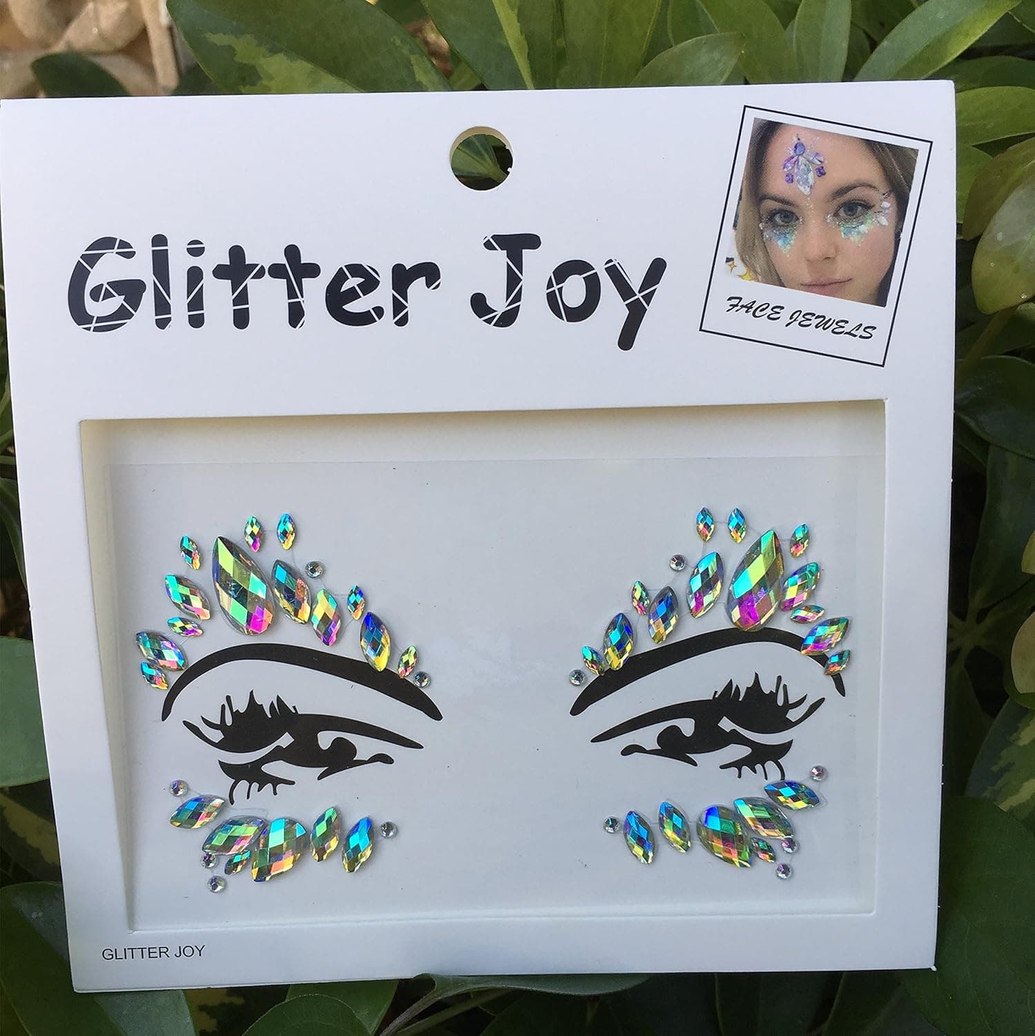 DaLin Face Gems Rave Festival Jewels Stick On Crystals Bindi Rainbow Tears Rhinestone Temporary Tattoo Face Rocks Body Stickers SFA003 (AB Color)