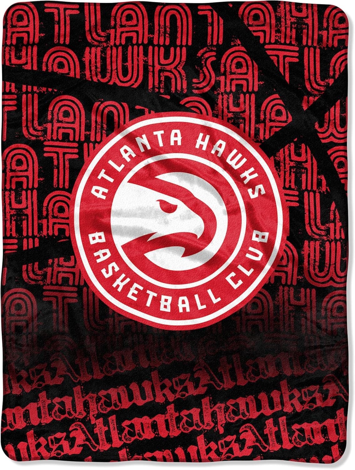Officially Licensed NBA "Redux" Micro Raschel Throw Blanket, Multi Color, 46" x 60"