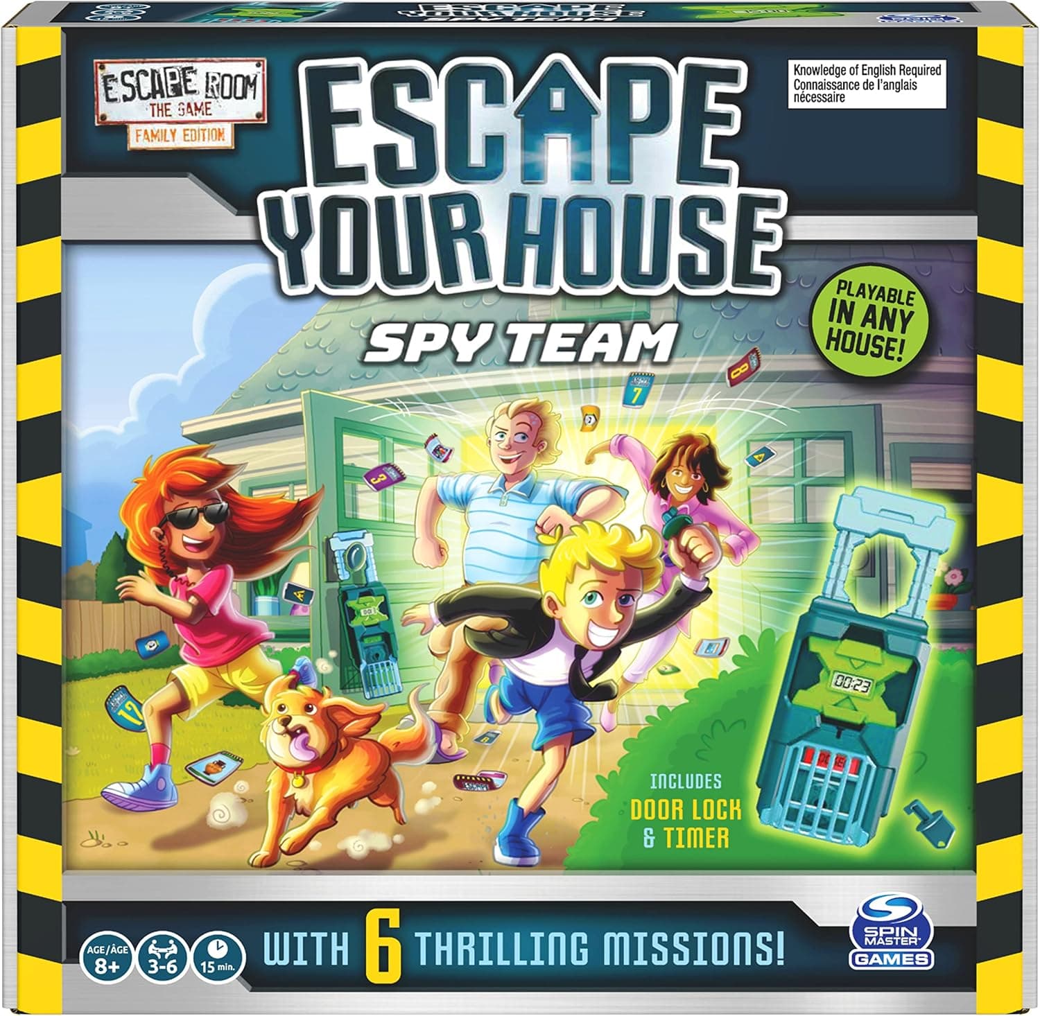 Escape Room The Game, Escape Your House: Spy Team Fun Strategy Family Board Game, for Kids Aged 8 and up