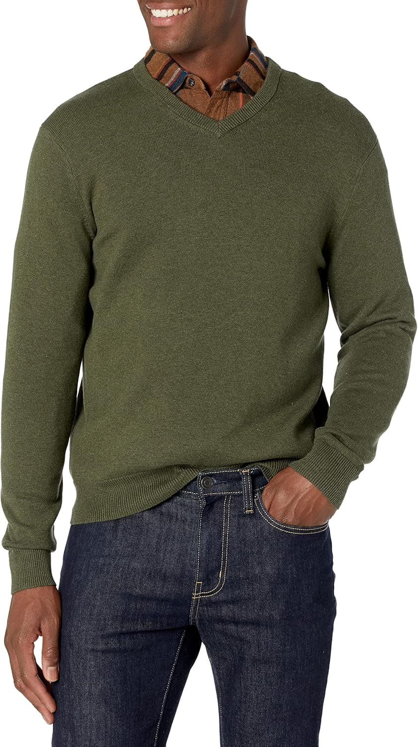 Amazon Essentials Men's V-Neck Sweater (Available in Big & Tall)
