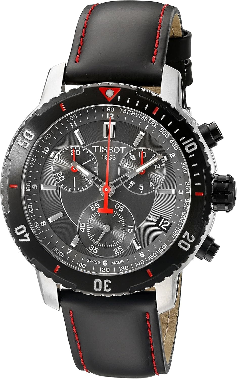 Tissot Men's T0674172605100 PRS 200 Black Chronograph Dial Watch