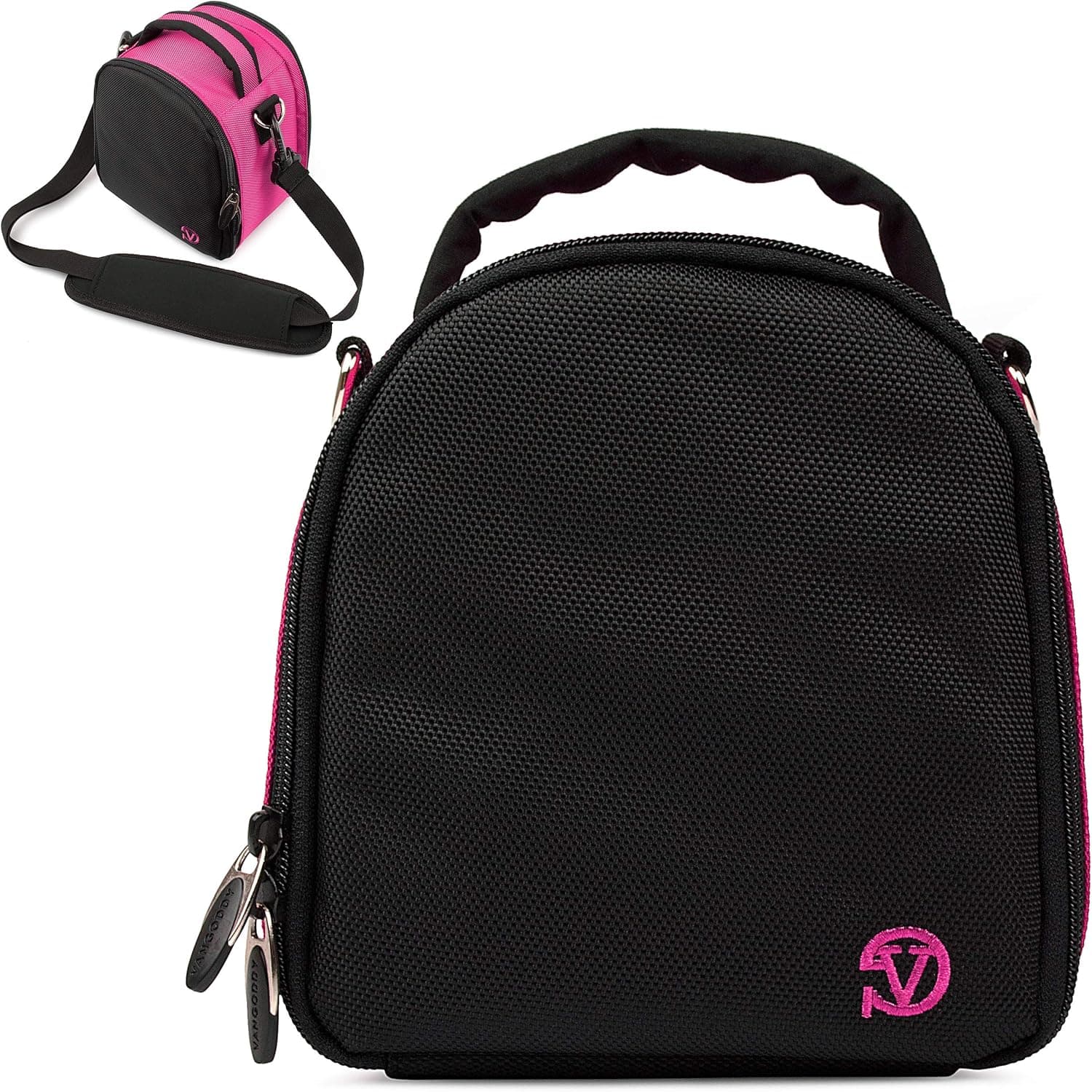 VanGoddy Laurel Magenta Carrying Case Bag for Nikon CoolPix Series Compact to Advanced Digital Cameras