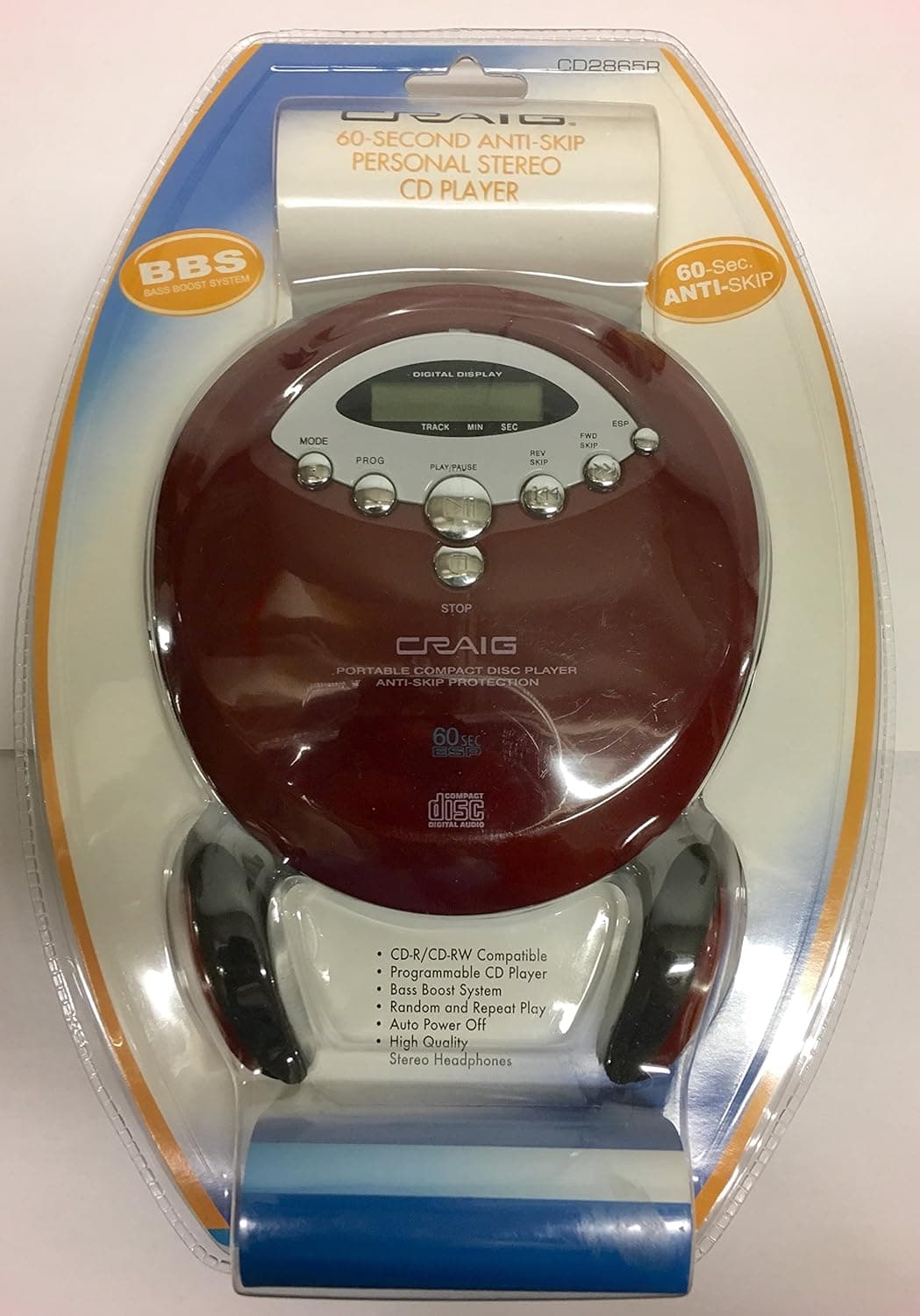 Craig Personal Stereo CD Player with Headphones