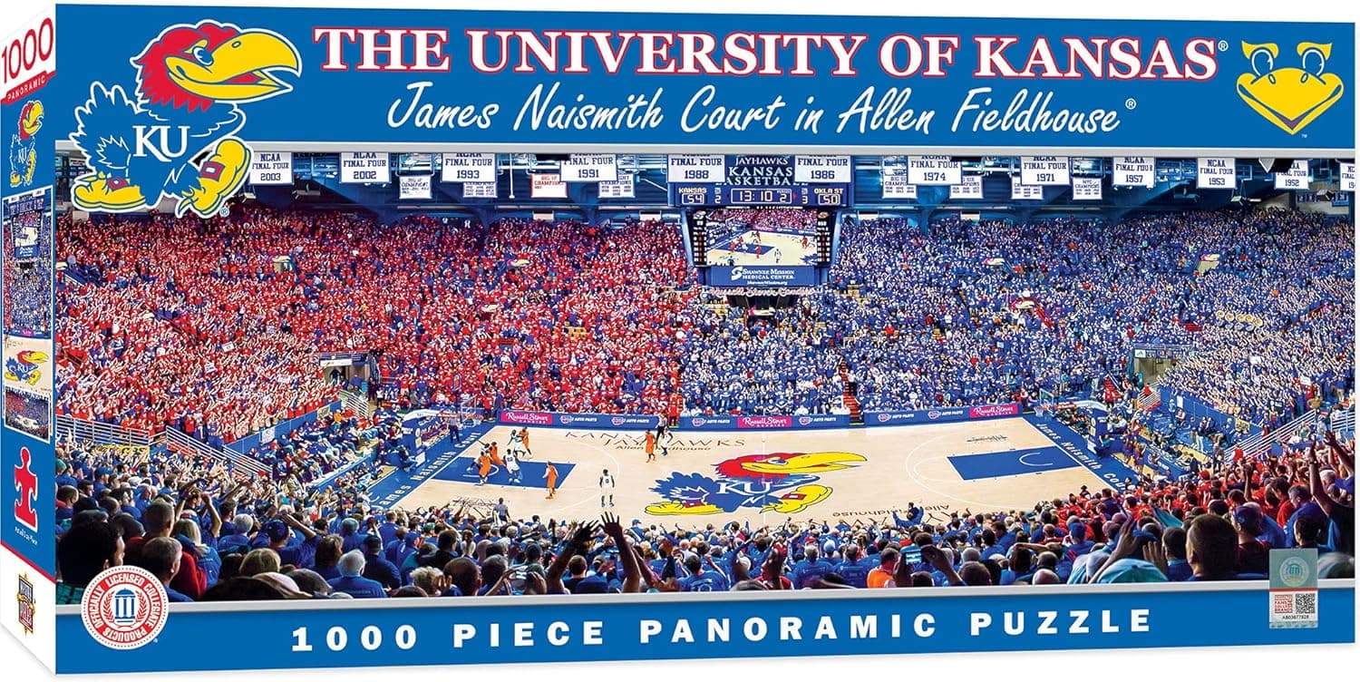 MasterPieces NCAA Brigham Young BYU Cougars, Stadium Panoramic Jigsaw Puzzle, LaVell Edwards, 1000 Pieces