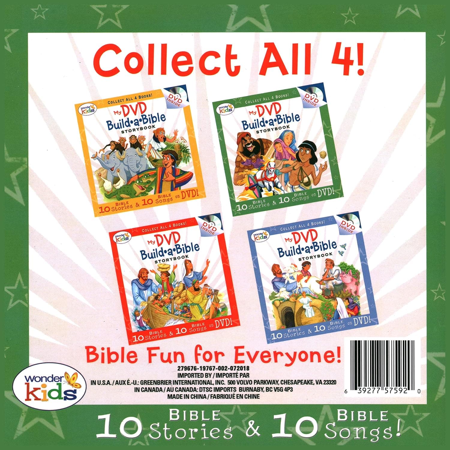 My Build A Bible Storybook set of 4 books with 4 CDs - 25 stories per book & 25 songs per CD