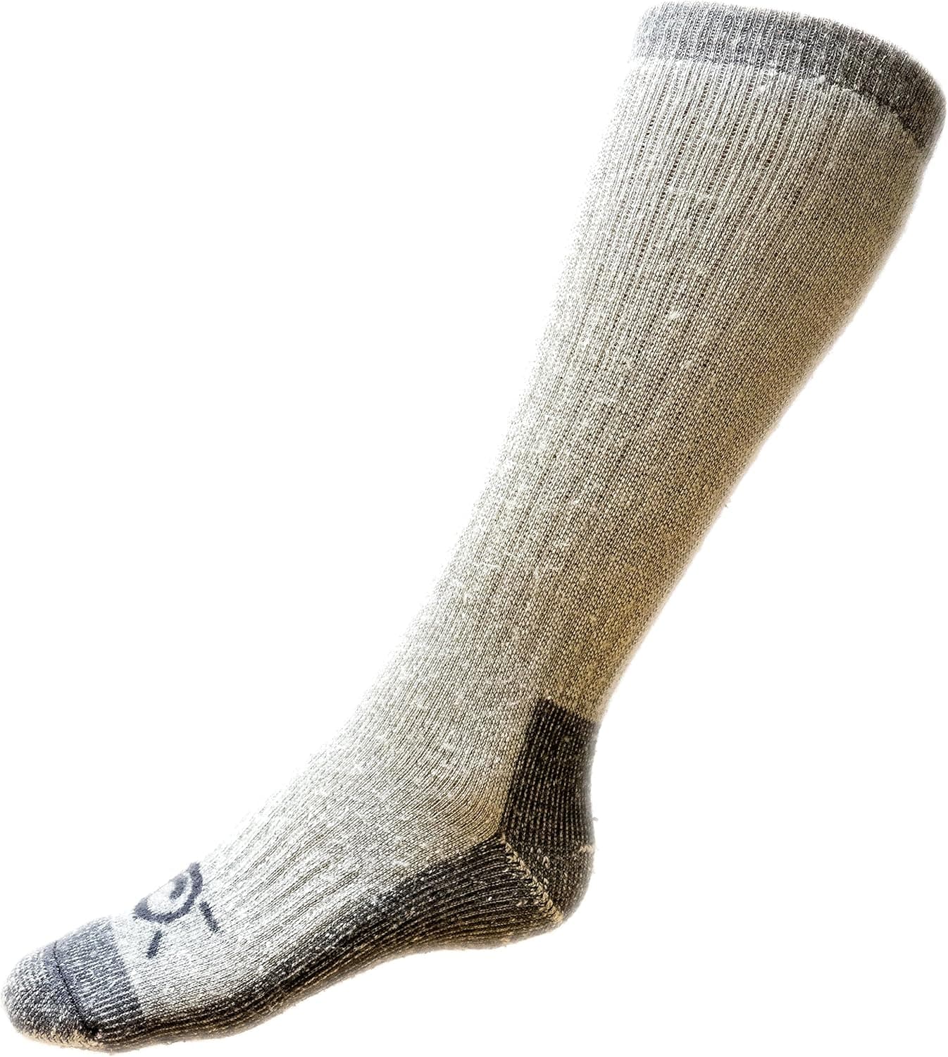 Kakuetta Trail Wool Socks Men and Women Hiking Gear, Thick Merino Wool USA Made (Grey, 4-10)