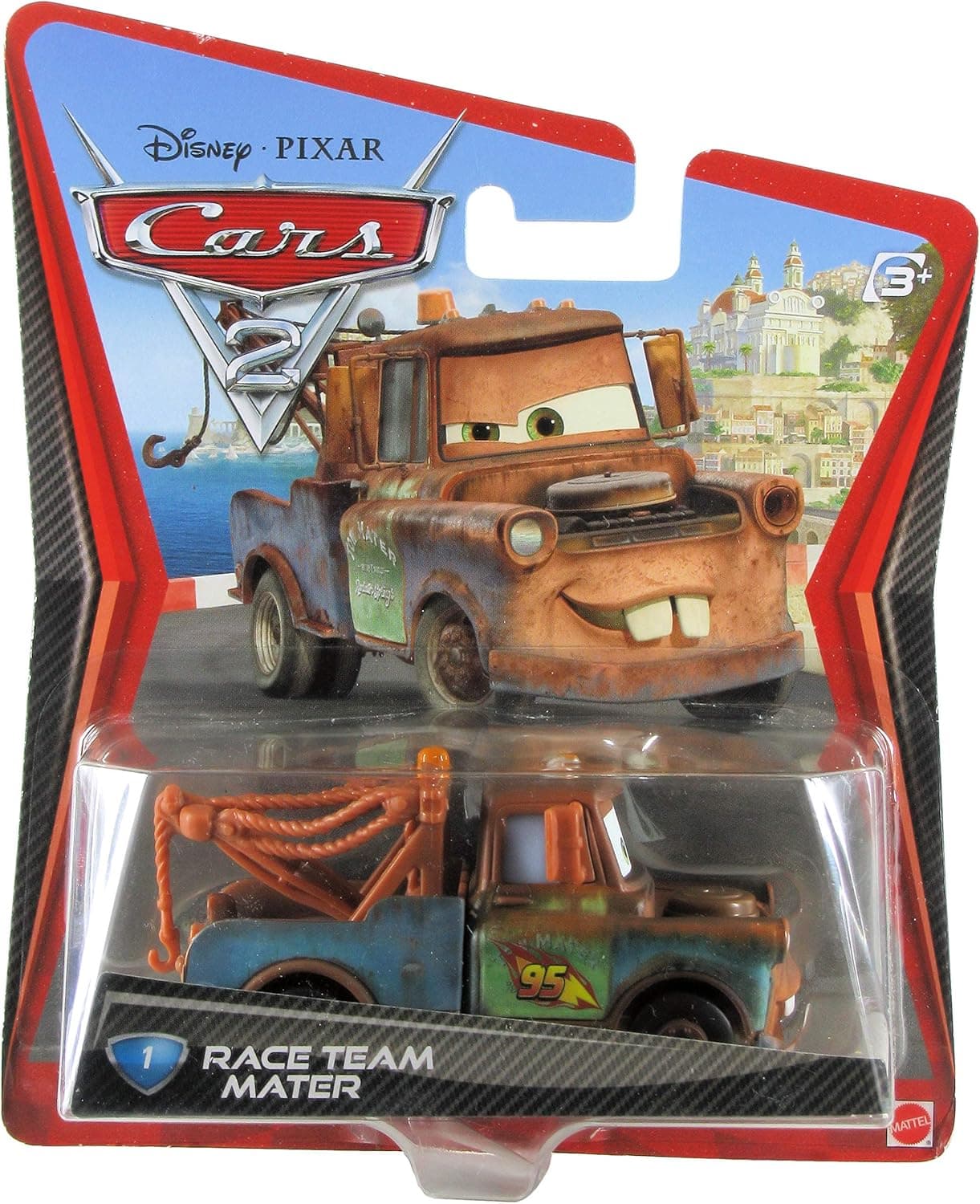 Disney / Pixar CARS 2 Movie 155 Die Cast Checkout Lane Package Race Team Mater (1 Car Included)