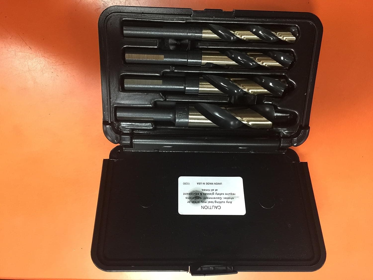 Viking Drill & Tool 4-Piece Set (9/16", 5/8", 3/4", 1") Super Premium 1/2"-Reduced Shank Drill Bit Kit (S&D-4Sp) 12250
