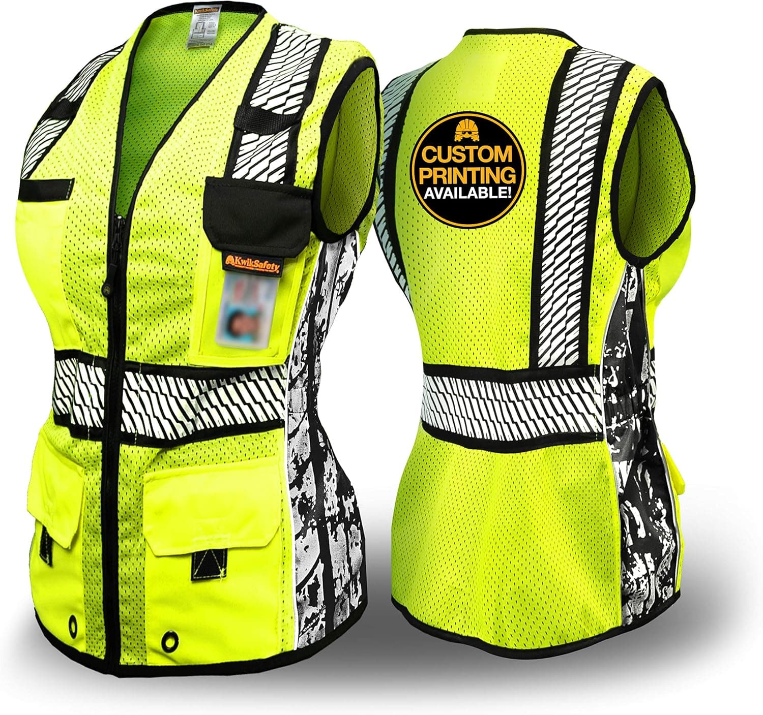 KwikSafety - Charlotte, NC - RoadBOSS Economy & Premium Safety Vest for Women [SNUG-FIT] Class 2 ANSI Tested OSHA