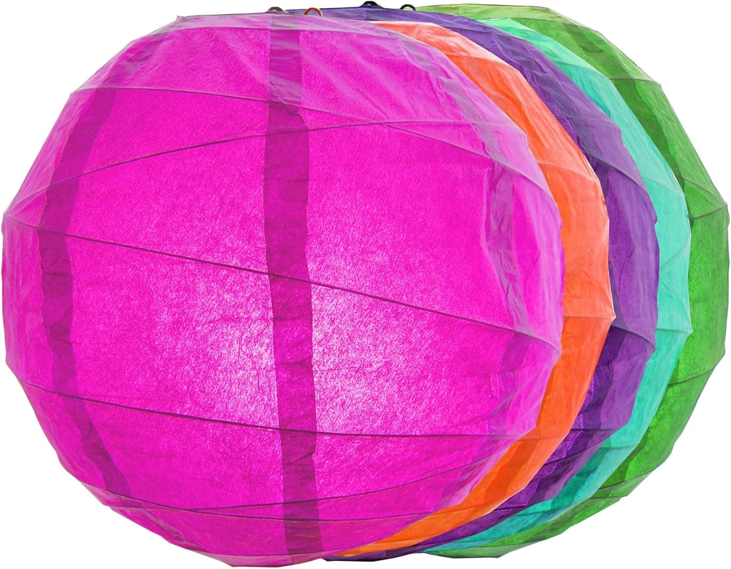 Lumabase 71205 Crisscross Paper Lantern, 12", Multicolor