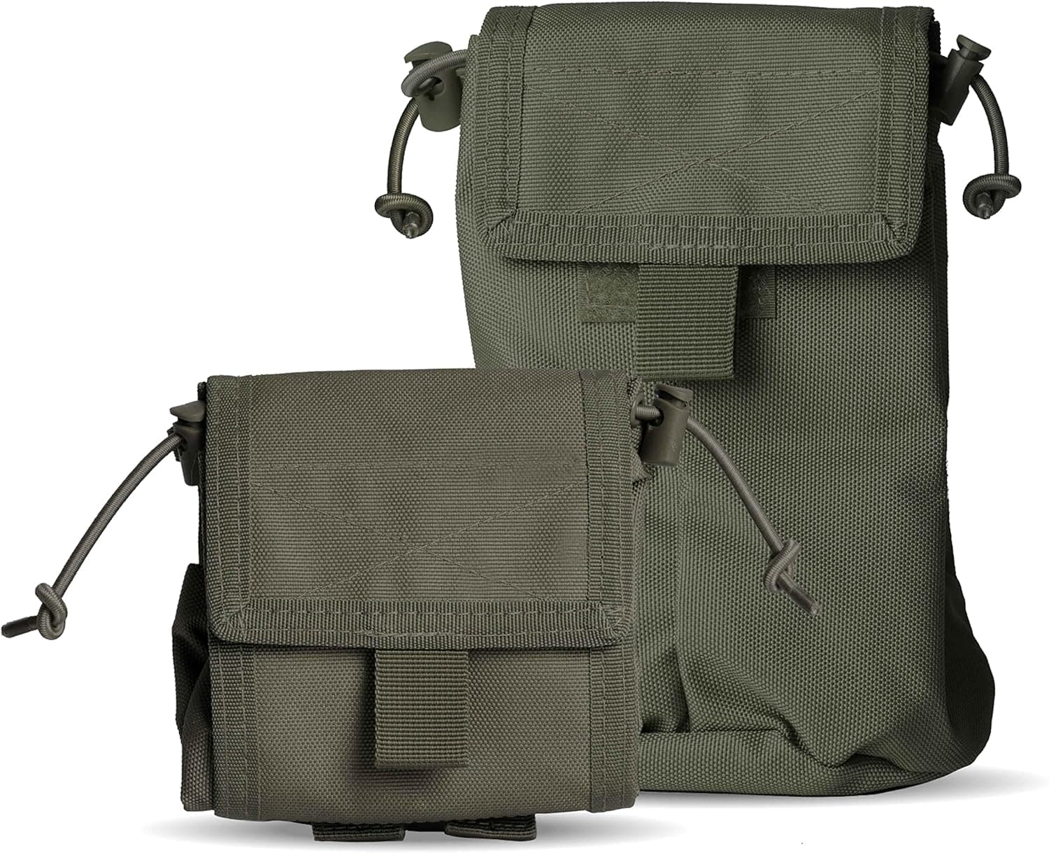 Roll Up Dump Pouch | Combat Veteran Owner Company | Molle Drawstring Magazine Compact Dump Pouch | Adjustable Tactical Military Utility Pouch | Camping Hiking Outdoor Organizer