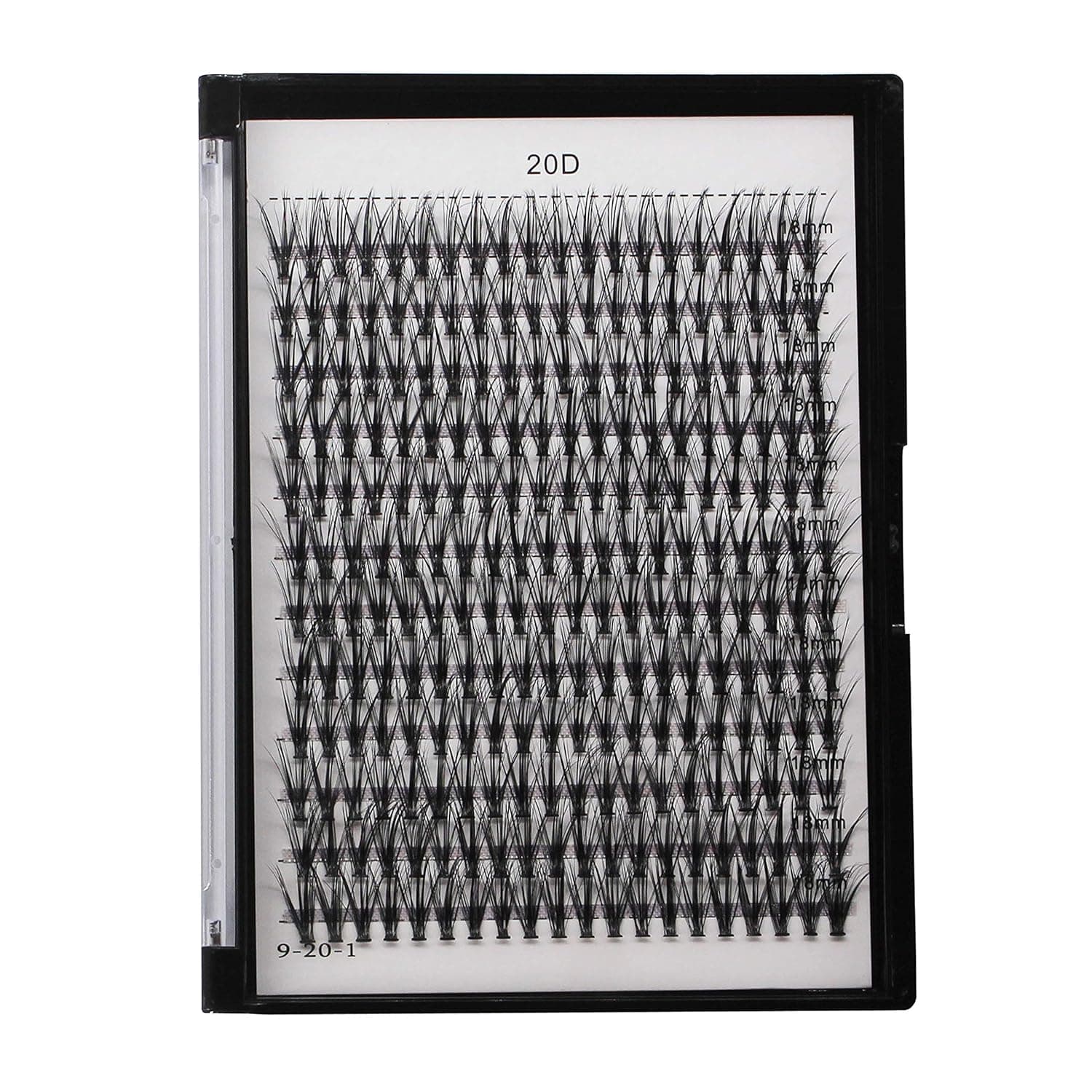 Bodermincer 1 Box Big Capacity 240 bundles 20D Eyelash Extensions 0.07mm Thickness True Mink Strip Eyelashes Individual Lashes Natural Style 8-22mm to Choose (20D-18mm)