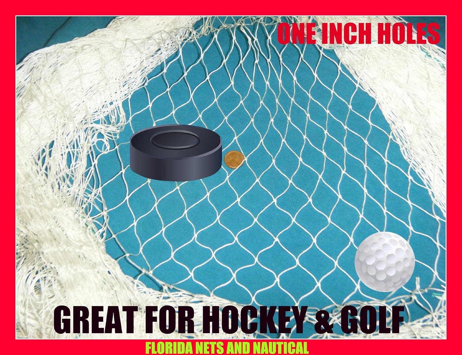 Golf Net. Lacrosse and Sports Netting, Fishing Nets Choose Your Length. (35' x 12')