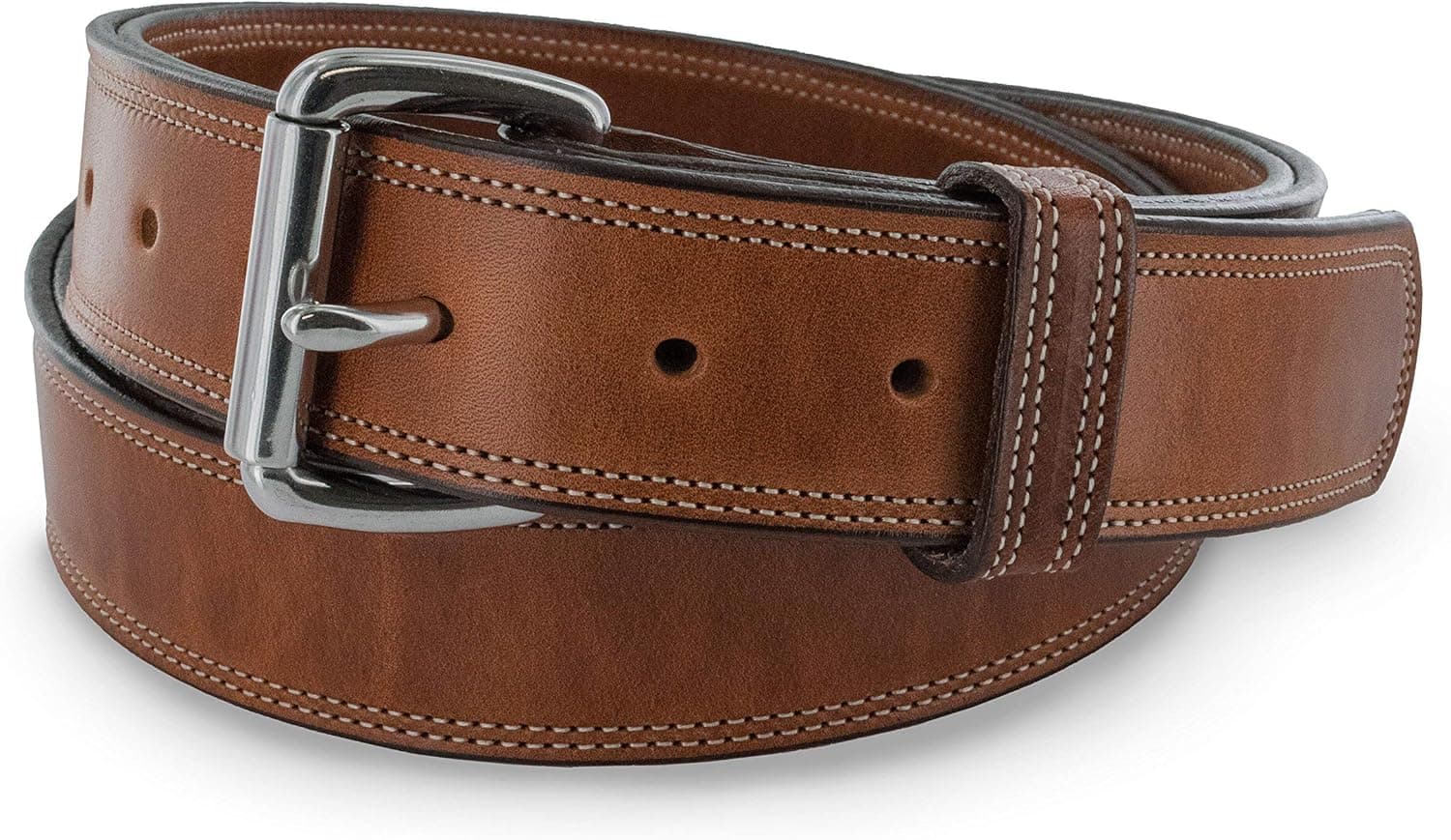 Hanks Premier CCW Belt - 18 Ounce Double Thick Leather Concealed Carry Gun Belt - 1.5" USA Made - 100 Year Warranty