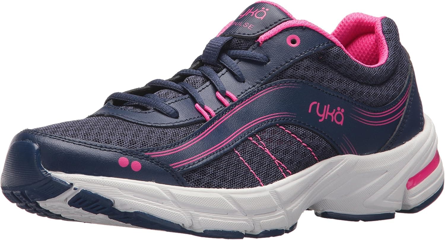 Ryka Women's Impulse Walking Shoe, Blue/Pink, 8.5 W US