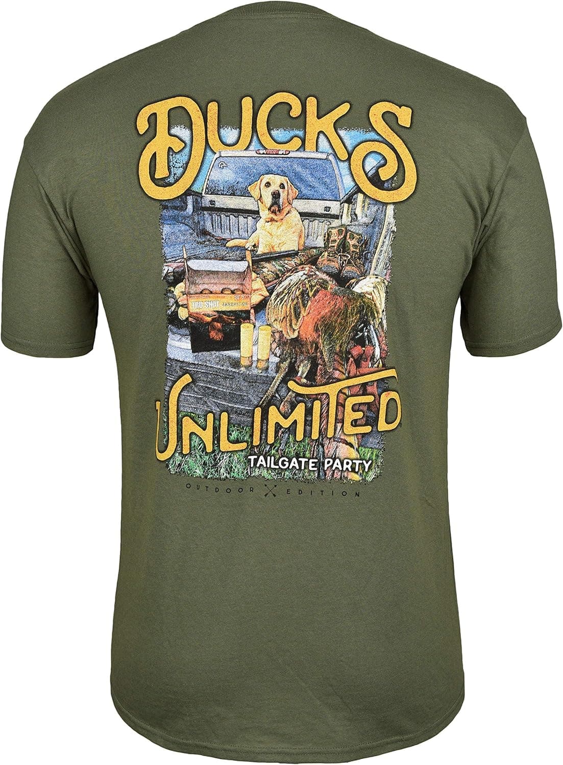 Ducks Unlimited Men's Tailgate Party Short Sleeve Tee Olive XL