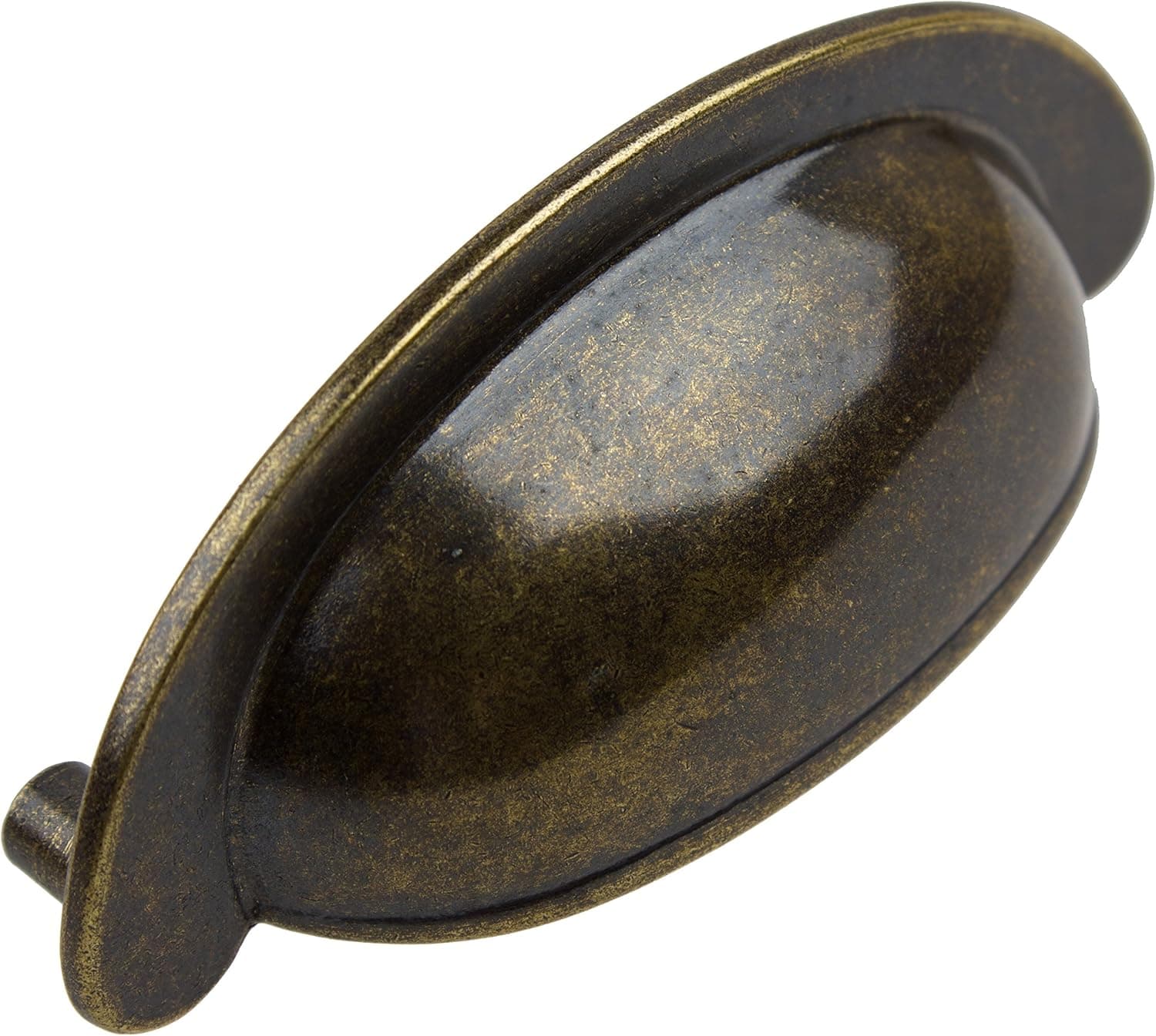 GlideRite Hardware 87600-AB-10 2.5 inch Cc Small Antique Brass Cabinet Cup Bin Pulls 10 Pack