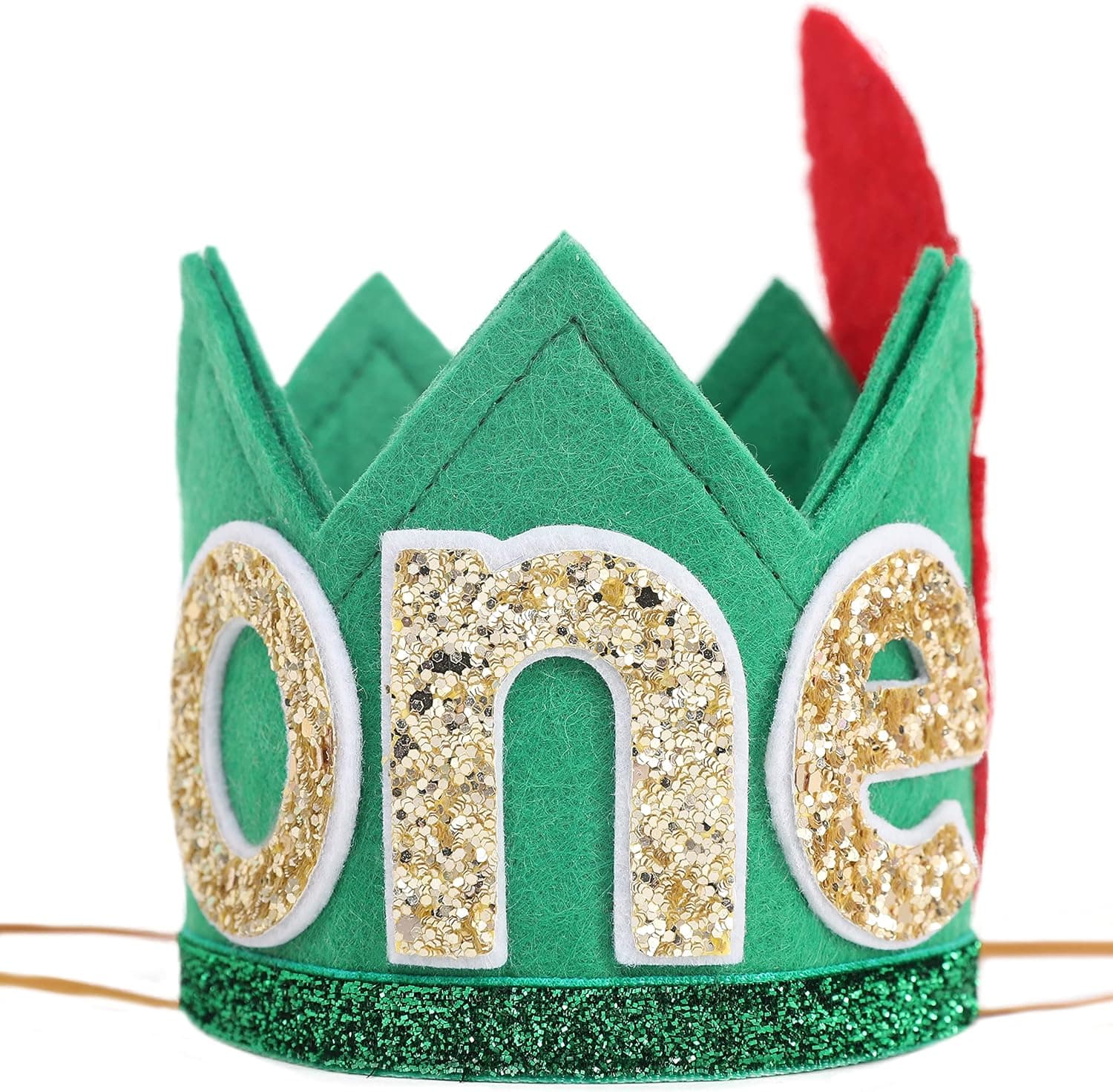Peter Pan 1st Birthday Crown for Boys - First Birthday Party Decorations, Little Adventures Peter Pan Hat, Never Grow Up First Birthday Party Decorations, Neverland Birthday Party Decoration Green