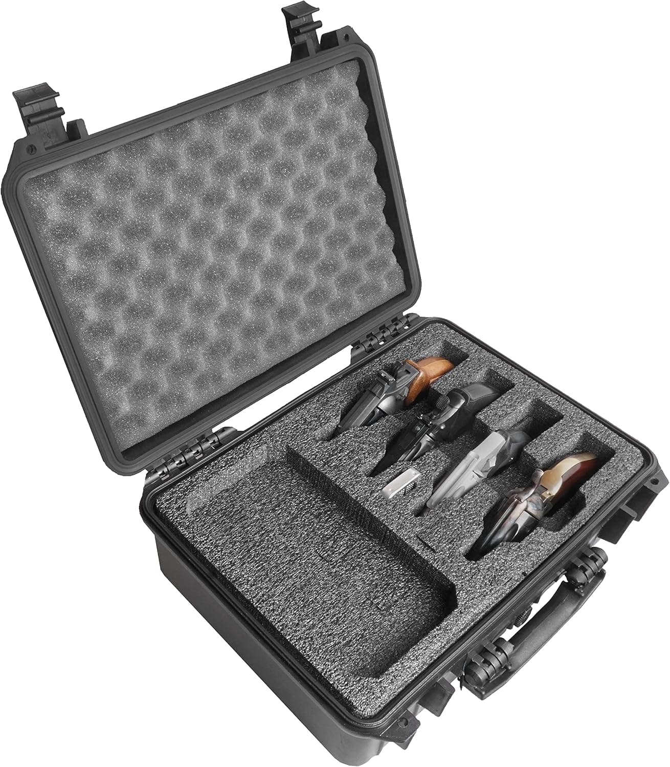 Case Club 4 Revolver Waterproof Cases with Silica Gel to Help Prevent Gun Rust