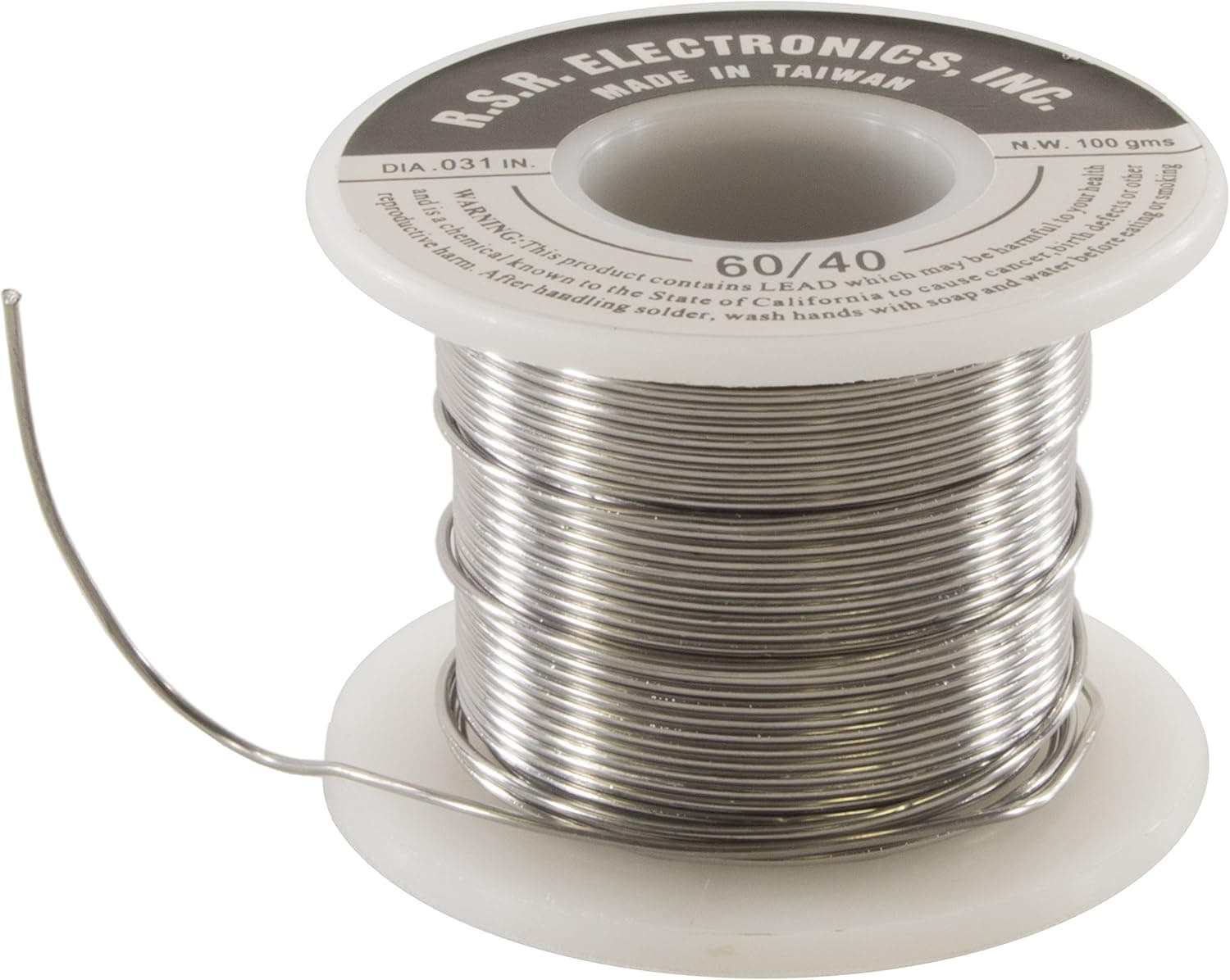100 Gram 60/40 Solder Roll .031 Inch for Electrical Soldering - by RSR ELECTRONICS INC